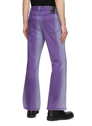 Back View - Click To Enlarge - WOOYOUNGMI - Two Toned Medium Washed Wide Leg Jeans