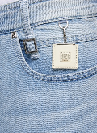  - WOOYOUNGMI - Light Washed Straight Cropped Jeans