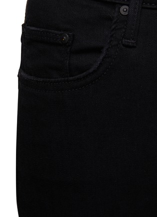 Detail View - Click To Enlarge - MOTHER - ‘THE INSIDER’ CROPPED FRAYED BOOTCUT JEANS