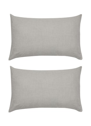 Main View - Click To Enlarge - SOCIETY LIMONTA - Kash Cashmere Cotton Blend Pillow Cases Grano — Set Of 2
