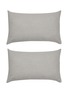Main View - Click To Enlarge - SOCIETY LIMONTA - Kash Cashmere Cotton Blend Pillow Cases Grano — Set Of 2