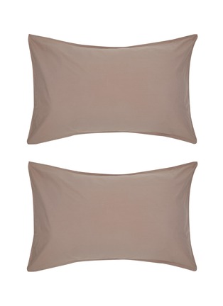 Main View - Click To Enlarge - SOCIETY LIMONTA - Nite Cotton Pillow Cases Cacao — Set Of 2