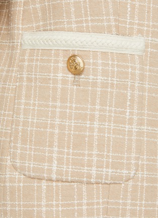  - DUNST - Gold Toned Button Shirt Collar Tweed Jacket
