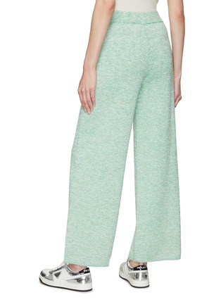 Back View - Click To Enlarge - CRUSH COLLECTION - Elasticated Waist Straight Leg Knit Pants