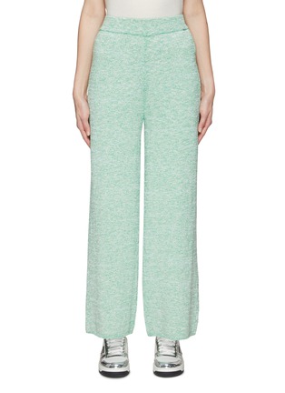 Main View - Click To Enlarge - CRUSH COLLECTION - Elasticated Waist Straight Leg Knit Pants