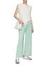 Figure View - Click To Enlarge - CRUSH COLLECTION - Elasticated Waist Straight Leg Knit Pants