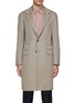 Main View - Click To Enlarge - RING JACKET - NOTCH LAPEL FLAP POCKET PIACENZA WOOL CASHMERE TWILL CHESTERFIELD COAT