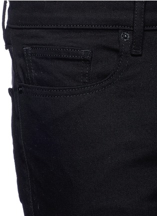 Detail View - Click To Enlarge - TOPMAN - Skinny fit raw denim shorts