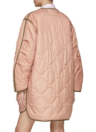 Back View - Click To Enlarge - MARFA STANCE - Reversible Quilted Nylon Cropped Coat
