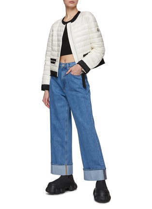 Figure View - Click To Enlarge - MONCLER - ‘Remoulis’ Contrast Trim Puffer Jacket