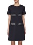 Main View - Click To Enlarge - MONCLER - Four Pocket Cotton Round Neck Dress