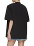 Back View - Click To Enlarge - THE ATTICO - ‘Kilie’ Logo Broad Shoulder Mock Neck T-Shirt