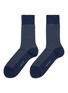 Main View - Click To Enlarge - FALKE - ‘Uptown Tie’ Geometric Pattern Cotton Blend Socks