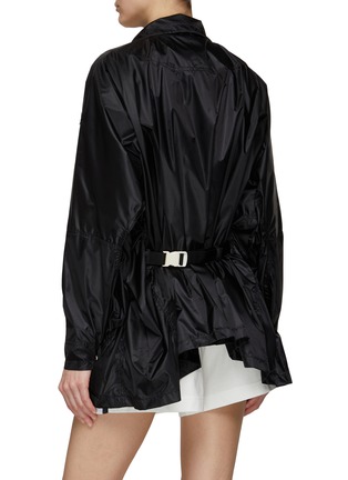 Back View - Click To Enlarge - MONCLER - ‘Moy’ Logo Patch Detachable Belt Bag Parka