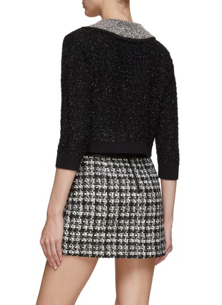 Back View - Click To Enlarge - ALICE + OLIVIA - ‘AKIRA’ TEXTURED CARDIGAN