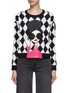 ALICE + OLIVIA - ‘GLEESON’ APPLIQUE STACE LONG SLEEVE PULLOVER