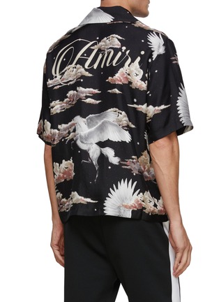 Back View - Click To Enlarge - AMIRI - Pegasus Button Up Silk Shirt