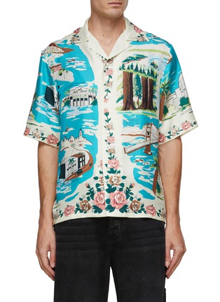 Main View - Click To Enlarge - AMIRI - Hawaiian Bowling Button Up Shirt