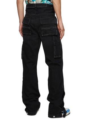Back View - Click To Enlarge - AMIRI - Workman Side Pocket Straight Leg Jeans