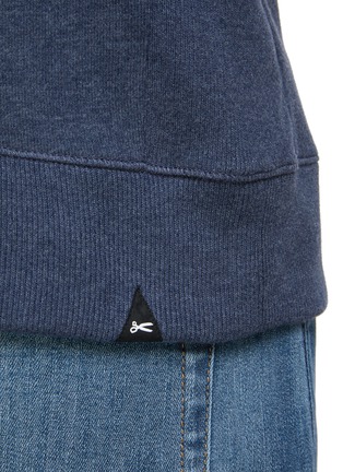  - DENHAM - ‘ROGER’ LONG SLEEVE CREWNECK COTTON MELANGE SWEATER