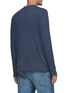 Back View - Click To Enlarge - DENHAM - ‘ROGER’ LONG SLEEVE CREWNECK COTTON MELANGE SWEATER