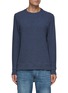 Main View - Click To Enlarge - DENHAM - ‘ROGER’ LONG SLEEVE CREWNECK COTTON MELANGE SWEATER