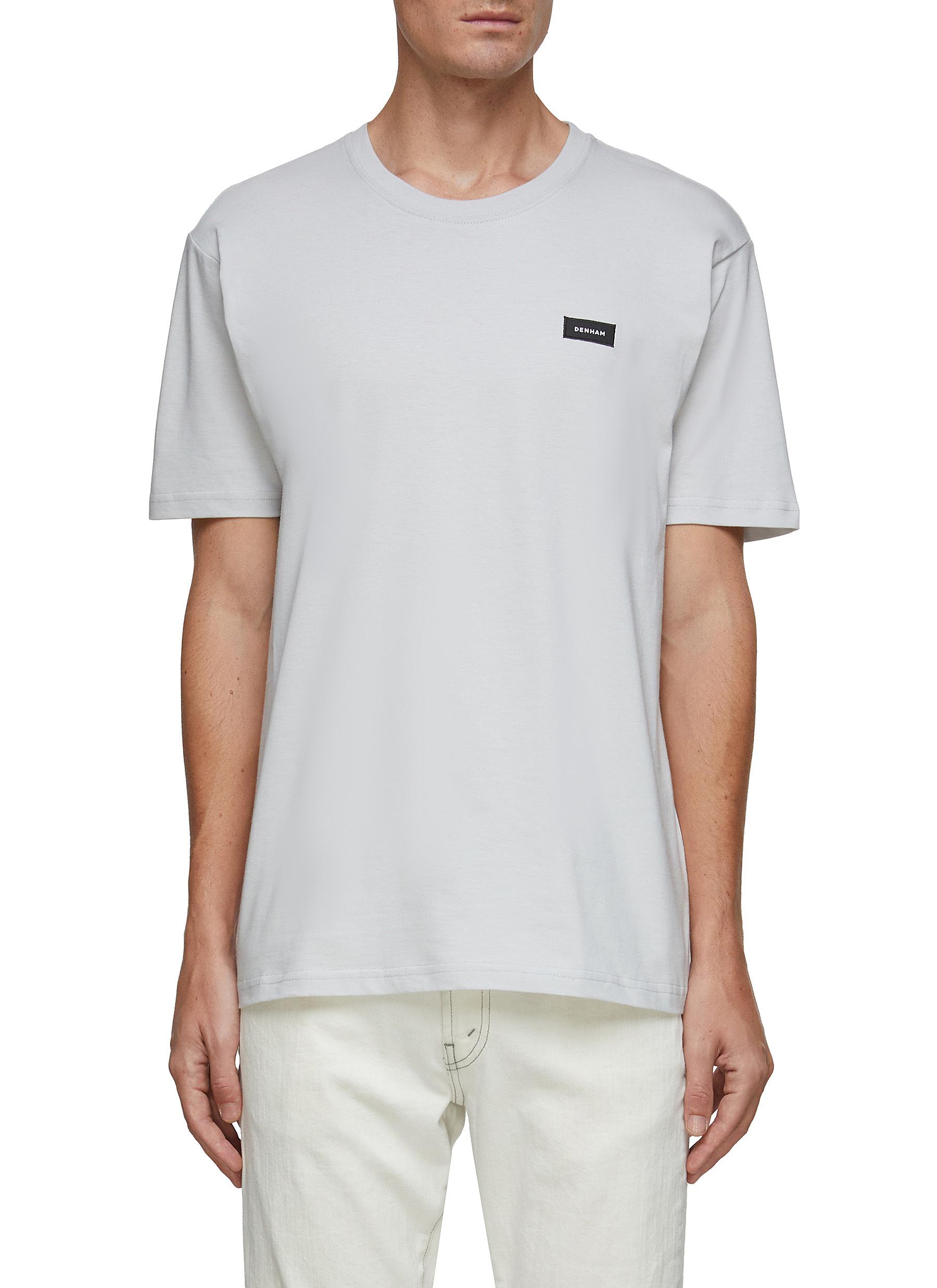 DENHAM ‘ROGER' LOGO PATCH SHORT SLEEVE CREWNECKT-SHIRT