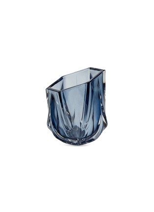 Main View - Click To Enlarge - ZAHA HADID - Shimmer Crystal Glass Tealight Holder — Slate Blue