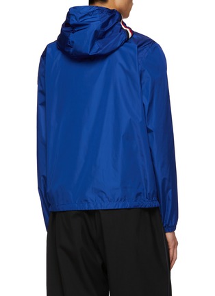 Back View - Click To Enlarge - MONCLER - Logo Patch Drawstring Hood Windbreaker
