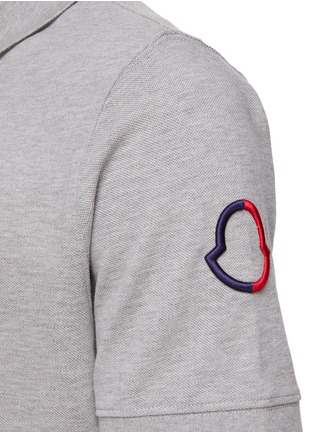  - MONCLER - Bicoloured Embroidery Detail Polo Shirt
