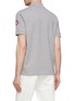 Back View - Click To Enlarge - MONCLER - Bicoloured Embroidery Detail Polo Shirt