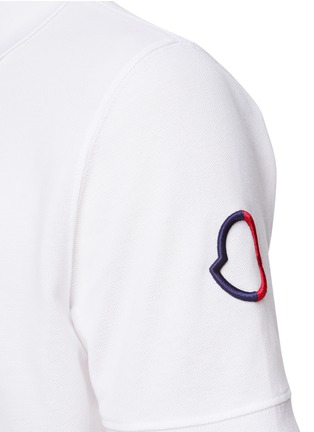  - MONCLER - Bicoloured Embroidery Detail Polo Shirt