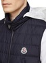 Detail View - Click To Enlarge - MONCLER - Recycled Logo Patch Puffer Vest