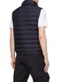 Back View - Click To Enlarge - MONCLER - Recycled Logo Patch Puffer Vest