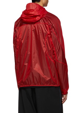 Back View - Click To Enlarge - MONCLER - ‘Diadem’ Packable Logo Print Lounge Saison Windbreaker