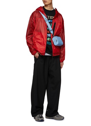 Figure View - Click To Enlarge - MONCLER - ‘Diadem’ Packable Logo Print Lounge Saison Windbreaker