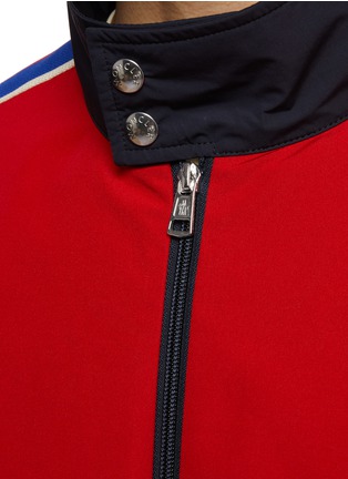  - MONCLER - Tricolour Ribbon Detail High Neck Jacket