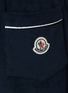  - MONCLER - Logo Patch Drawstring Waist Cotton Sweatshorts