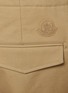  - MONCLER - Silhouette Logo Carabiner Cotton Bermuda Shorts