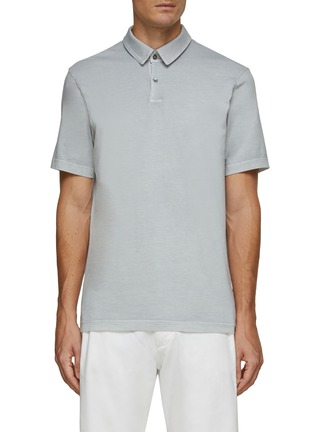 Main View - Click To Enlarge - JAMES PERSE - LIGHTWEIGHT REVISED SHORT SLEEVE STANDARD POLO SHIRT