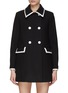 Main View - Click To Enlarge - ALICE + OLIVIA - ‘YULISSA’ DOUBLE BREASTED FLAP POCKET COAT