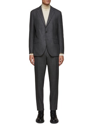 Main View - Click To Enlarge - EQUIL - SINGLE BREASTED NOTCH LAPEL GLEN PLAID UNLINED SUIT