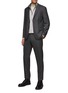 Figure View - Click To Enlarge - EQUIL - SINGLE BREASTED NOTCH LAPEL GLEN PLAID UNLINED SUIT