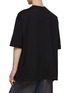 Back View - Click To Enlarge - THE VIRIDI-ANNE - Buttoned Side Patch Pocket Cotton Oversized T-Shirt