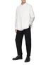 Figure View - Click To Enlarge - THE VIRIDI-ANNE - Buttoned Side Patch Pocket Cotton Oversized T-Shirt