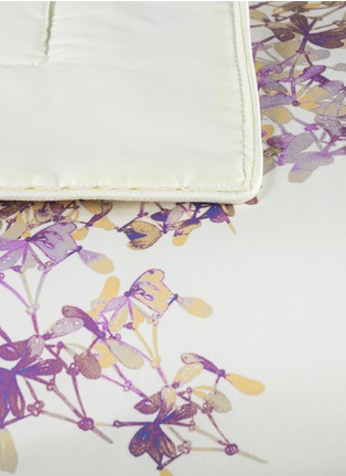 Detail View - Click To Enlarge - RIVOLTA CARMIGNANI  - Crystal Sartorial Printed Sateen Cotton Quilt — Avorio