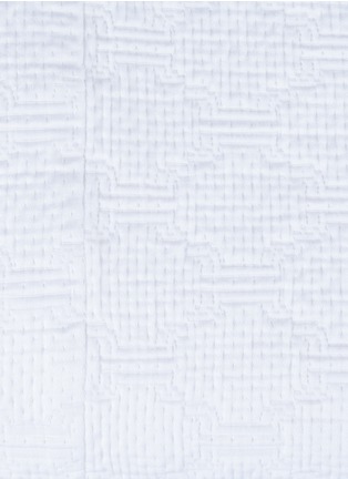 Detail View - Click To Enlarge - RIVOLTA CARMIGNANI  - Waldorf Jacquard Piquet Bedspread — Bianco
