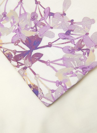 Detail View - Click To Enlarge - RIVOLTA CARMIGNANI  - Crystal Sartorial Printed Cotton Sateen Duvet Cover — Avorio