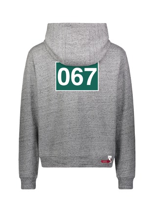 Back View - Click To Enlarge - 8-BIT - ‘Player 067’ Pixelated Graphic Drawstring Hoodie