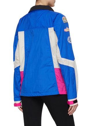 Back View - Click To Enlarge - BEACH RIOT - LOGO PATCH DETAIL COLOUR BLOCKING GLACIER WINDBREAKER